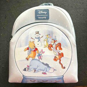 Disney Winnie The Pooh Snow Globe Loungefly Mini Backpack